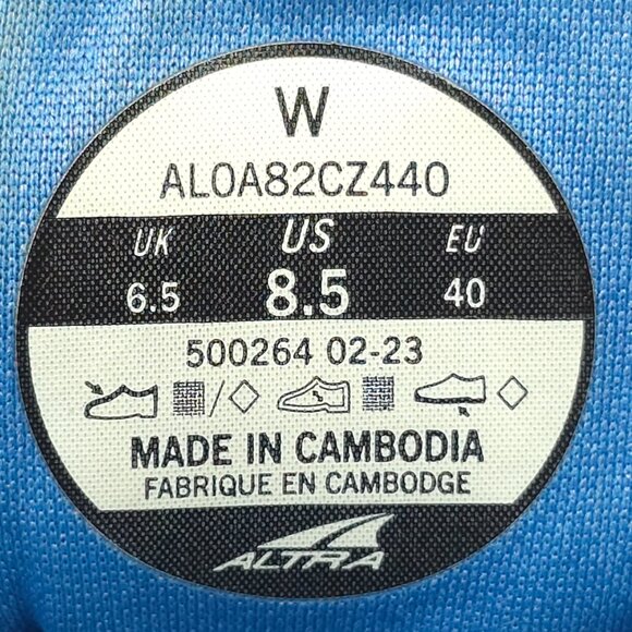 ALTRA Torin 7 Blue White Athletic Sneakers Active Running Shoes WOMEN'S Size 8.5 - Picture 3 of 16